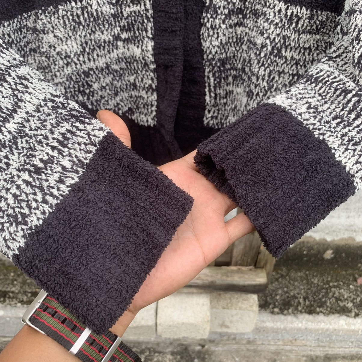 Japanese Brand ROXY Knit Shawl Collar Navajo Sweater Jacket Size US M / EU 48-50 / 2 - 8 Thumbnail