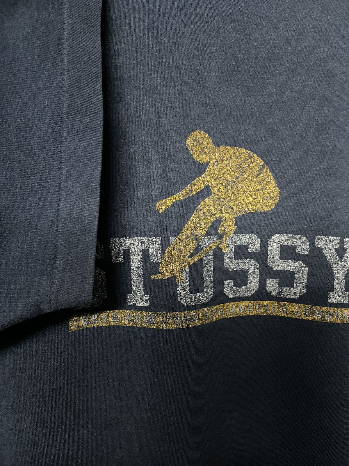 Stussy × Vintage Vintage 90s Stussy Skateboard Faded Tees Usa Size US L / EU 52-54 / 3 - 5 Thumbnail