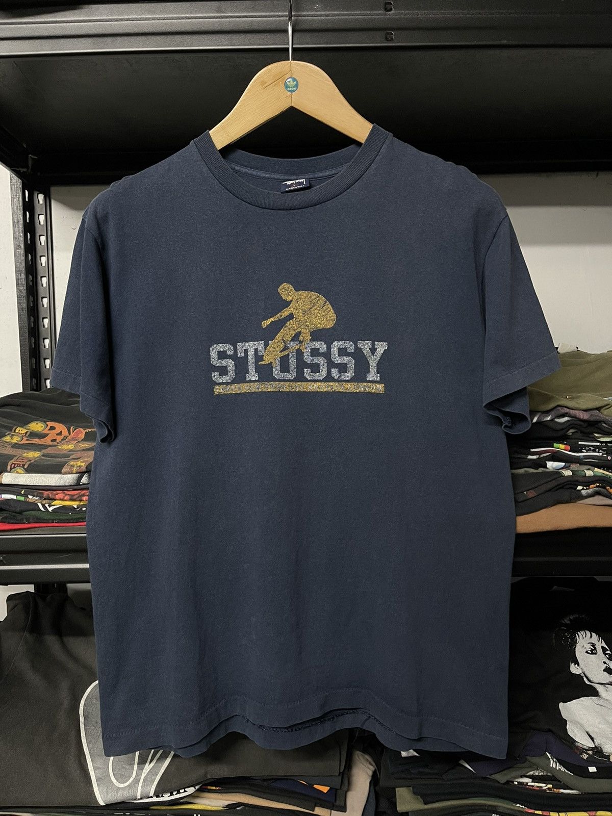 Stussy × Vintage Vintage 90s Stussy Skateboard Faded Tees Usa Size US L / EU 52-54 / 3 - 1 Thumbnail