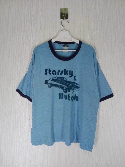 Vintage Rare Vintage 2004 Starsky And Hutch Ringer T Shirt Size US XL / EU 56 / 4 - 1 Thumbnail