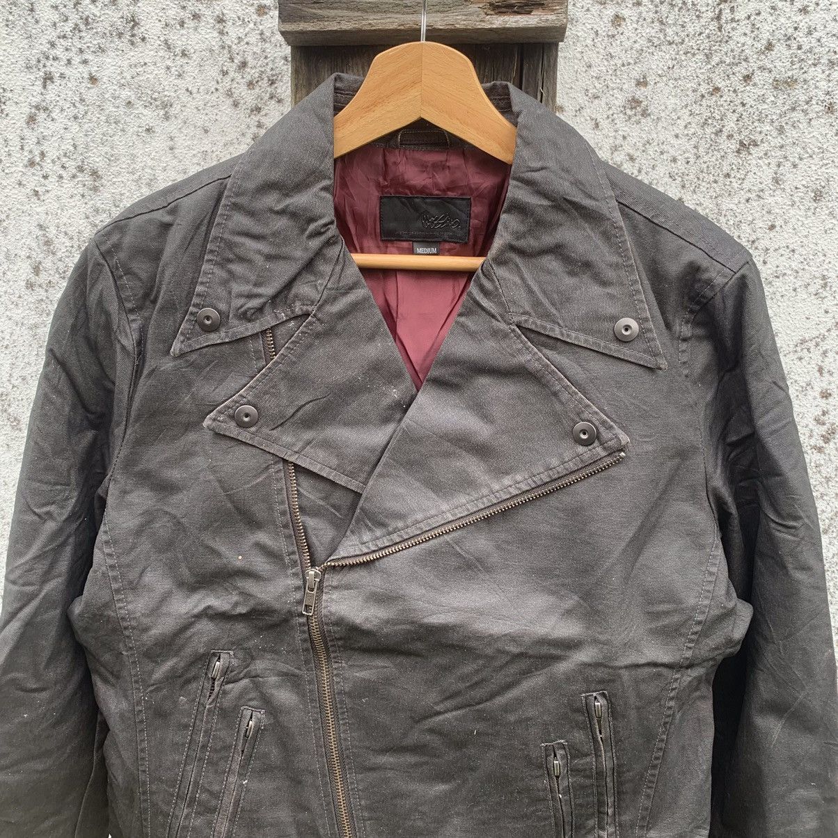 Japanese Brand × Mossimo MOSSIMO Double Collar Biker Jacket Medium Size Size US M / EU 48-50 / 2 - 3 Thumbnail