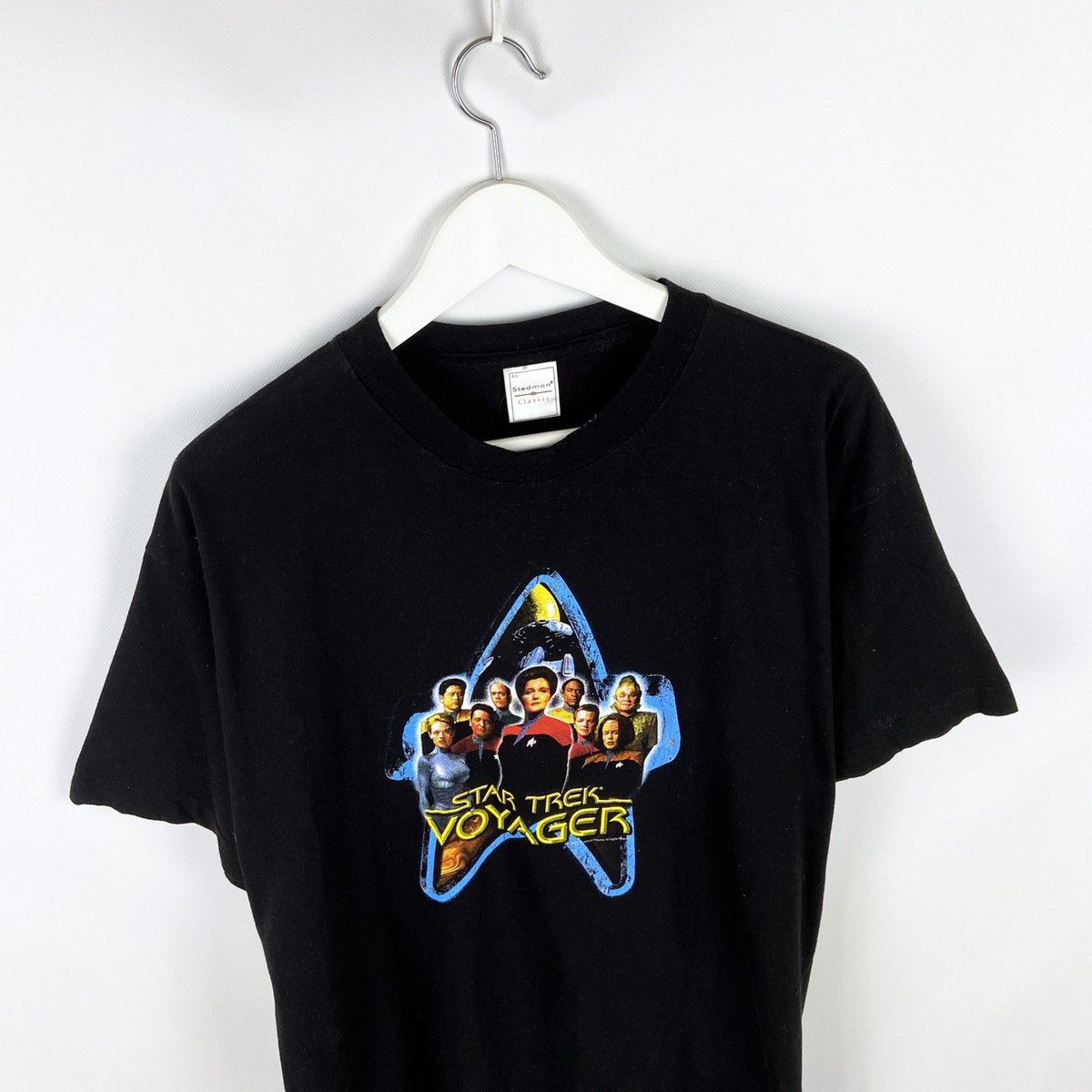 Vintage Vintage 2003 Star Trek Voyager 00s TV series Cosmos tee Size US XL / EU 56 / 4 - 2 Thumbnail