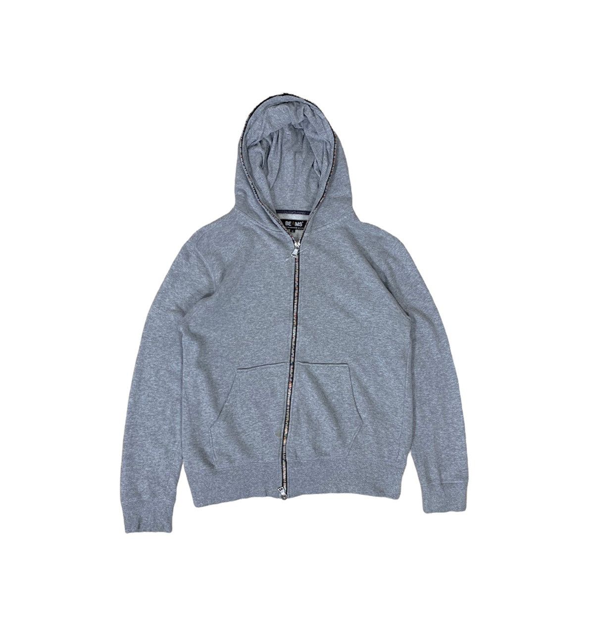 Beams Plus Beams Hoodie Full Zipper Grey Colour | Grailed