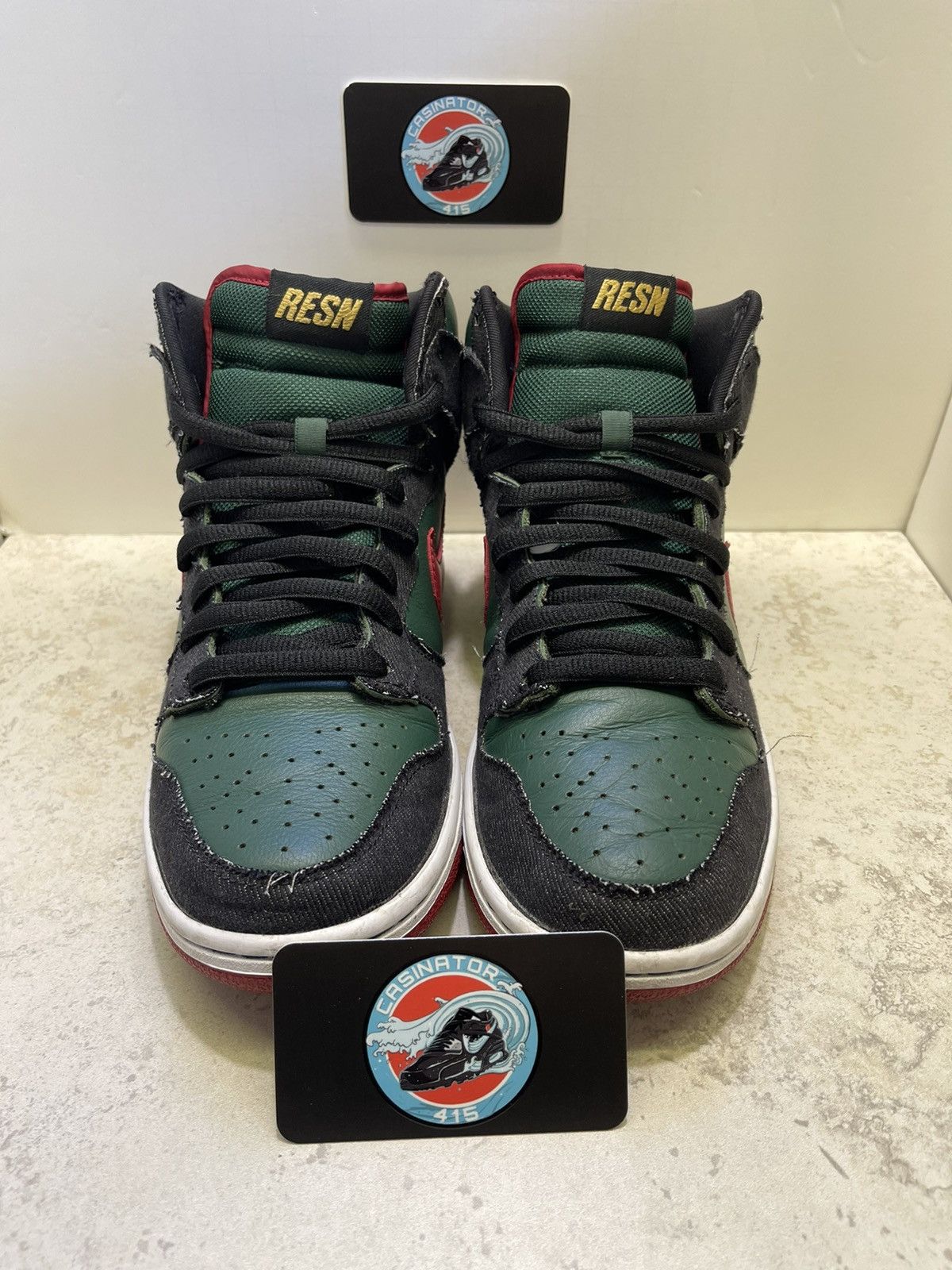 Nike Nike SB Dunk High Premium RESN 2009 Size 8.5 Mens Green Red Size US 8.5 / EU 41-42 - 3 Thumbnail