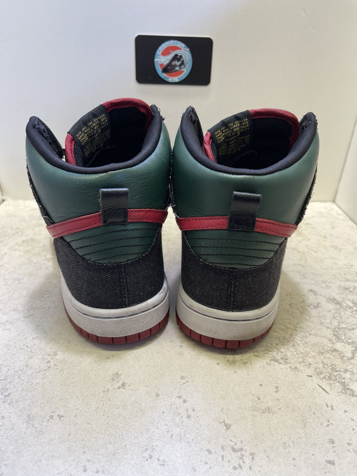 Nike Nike SB Dunk High Premium RESN 2009 Size 8.5 Mens Green Red Size US 8.5 / EU 41-42 - 6 Thumbnail