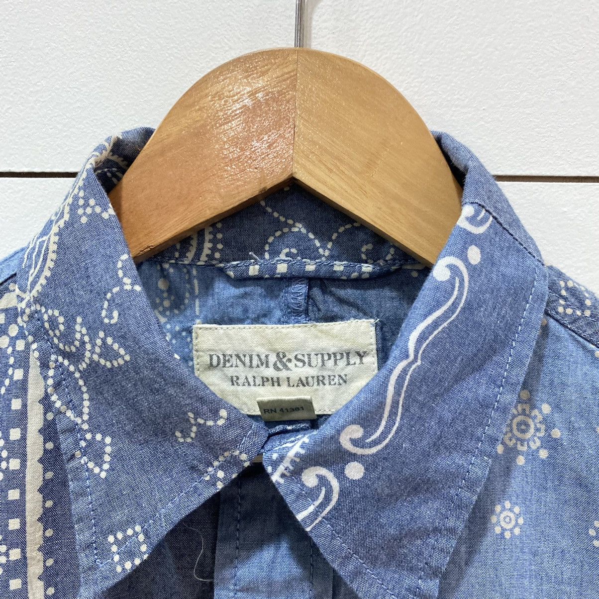 Denim & Supply Ralph Lauren × Japanese Brand Denim And Supply Ralph Lauren Paisley Bandana Button Ups Size US S / EU 44-46 / 1 - 5 Thumbnail