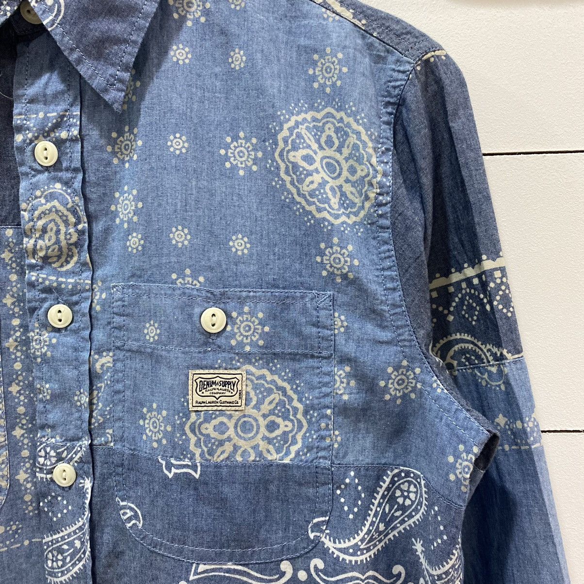 Denim & Supply Ralph Lauren × Japanese Brand Denim And Supply Ralph Lauren Paisley Bandana Button Ups Size US S / EU 44-46 / 1 - 4 Thumbnail