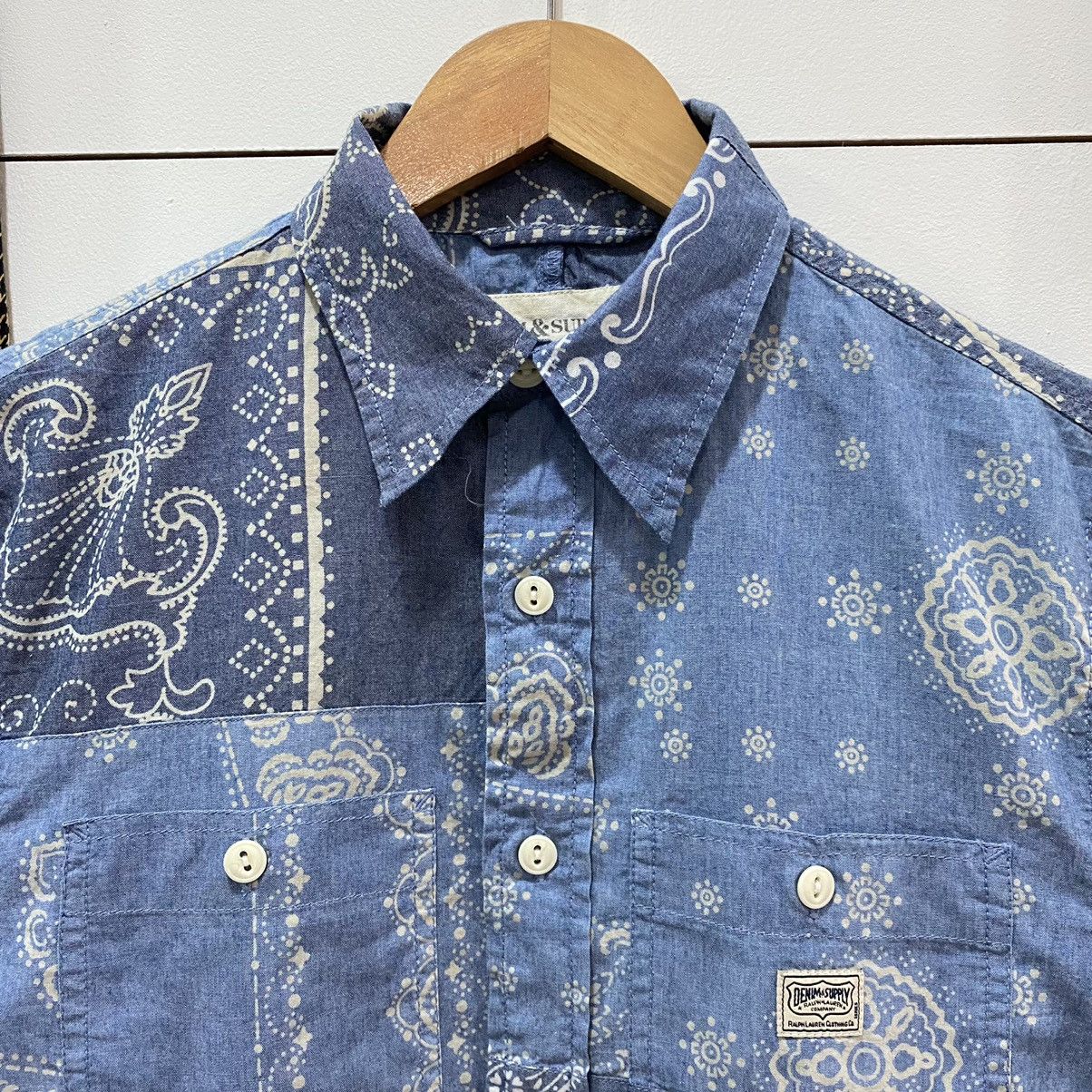 Denim & Supply Ralph Lauren × Japanese Brand Denim And Supply Ralph Lauren Paisley Bandana Button Ups Size US S / EU 44-46 / 1 - 3 Thumbnail