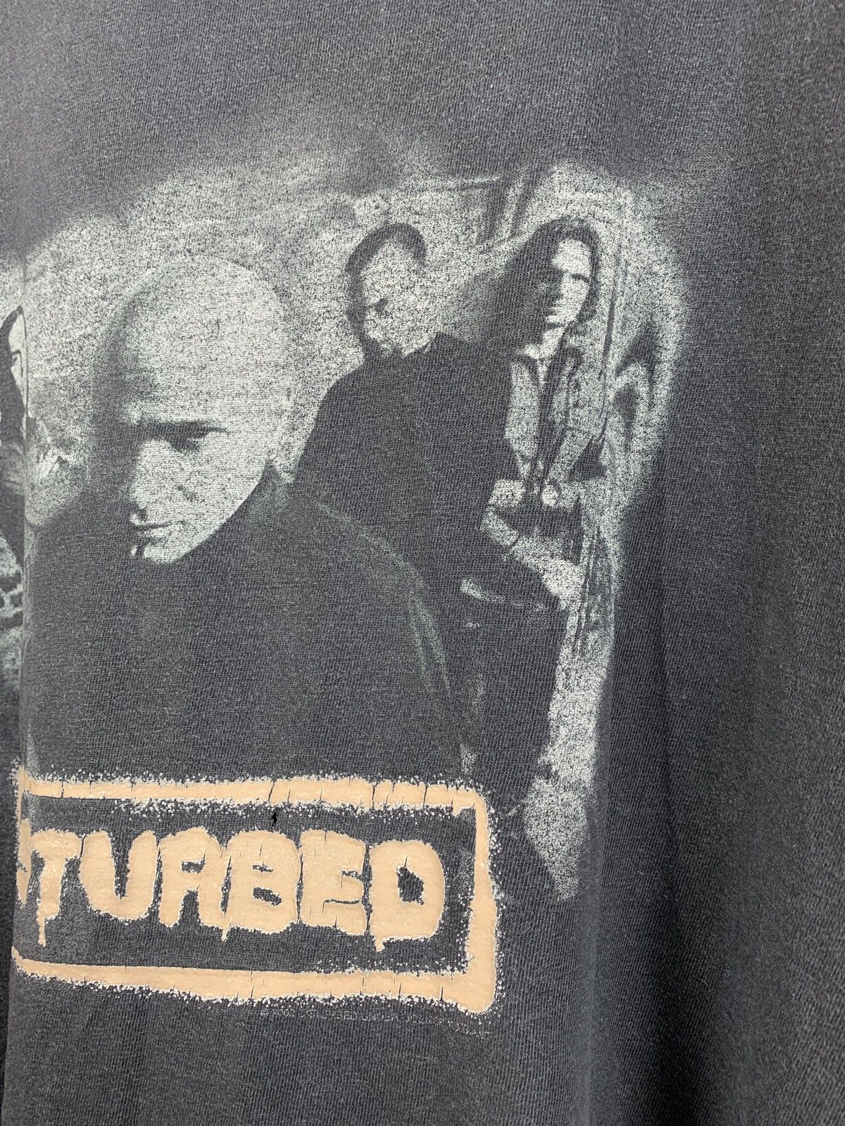 Band Tees 2002 Vintage Disturbed Faded Black Band T-Shirt Size US XL / EU 56 / 4 - 5 Thumbnail