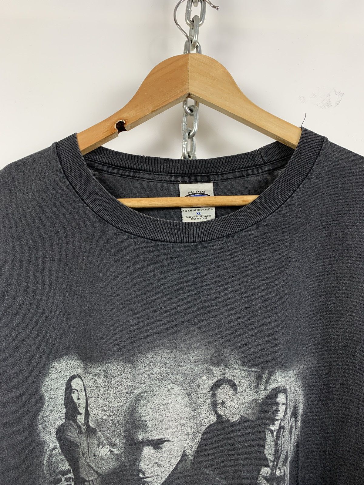 Band Tees 2002 Vintage Disturbed Faded Black Band T-Shirt Size US XL / EU 56 / 4 - 4 Thumbnail