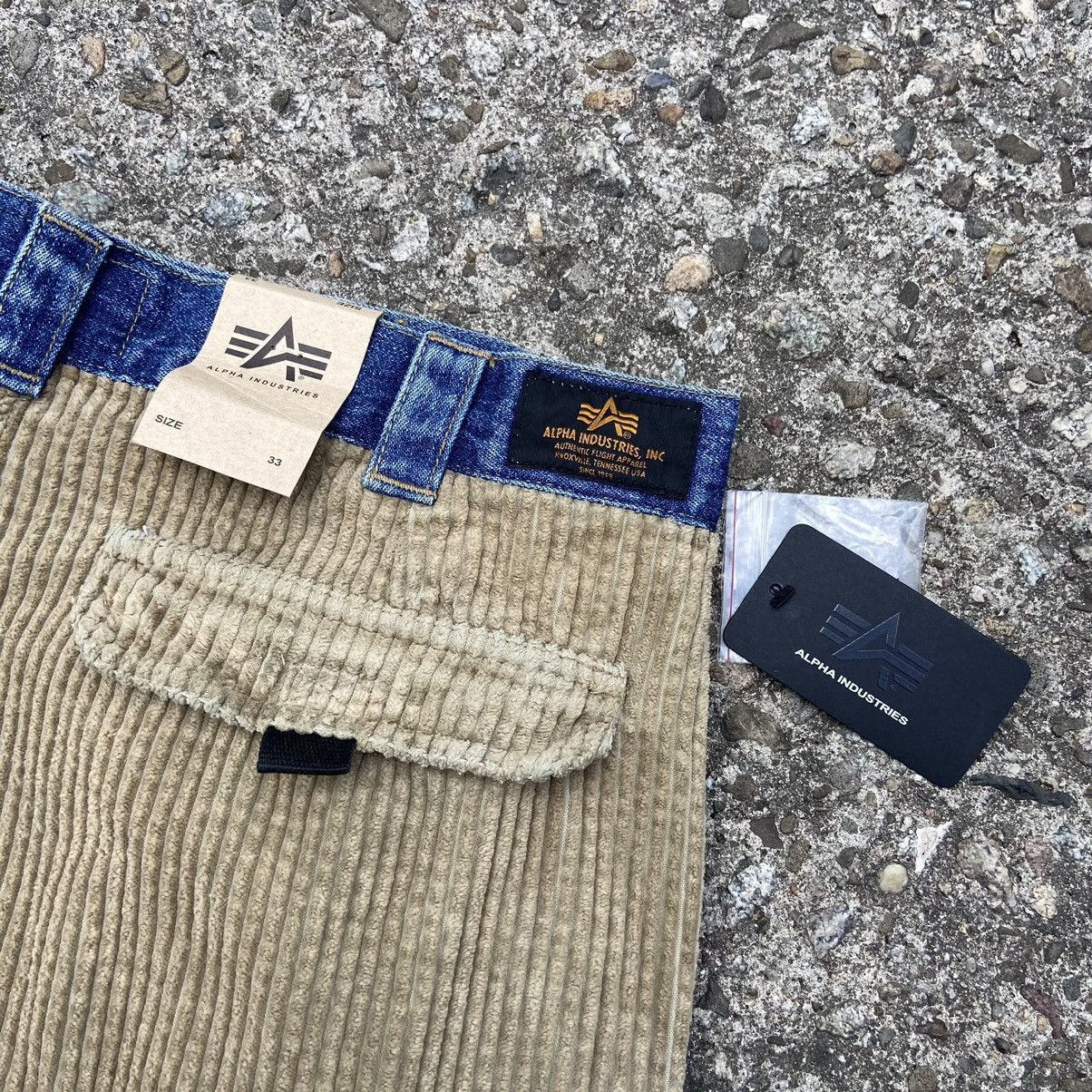 Alpha Industries NEW Vintage Alpha Industries Corduroy Cargo Shorts Size US 33 - 7 Thumbnail