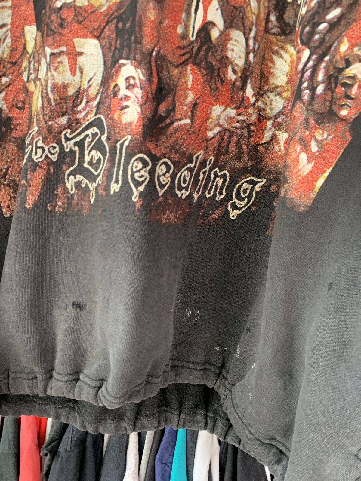 Band Tees VINTAGE CANNIBAL CORPSE THE BIEEDING HOODIE ROCK BLACK Size US L / EU 52-54 / 3 - 6 Thumbnail