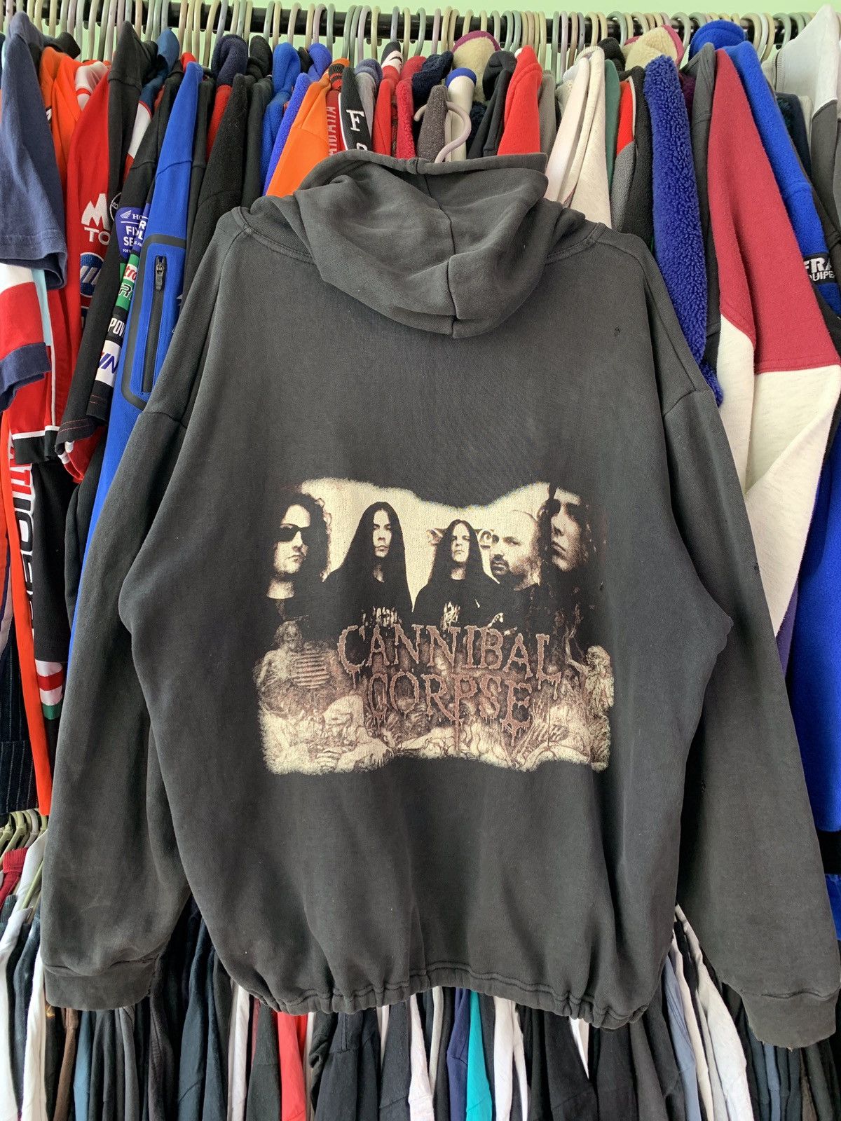 Band Tees VINTAGE CANNIBAL CORPSE THE BIEEDING HOODIE ROCK BLACK Size US L / EU 52-54 / 3 - 2 Thumbnail