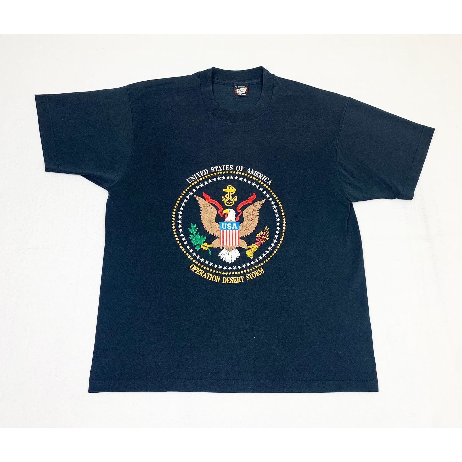 Vintage Vintage Desert Storm T-Shirt Black XL Desert Storm Army Size US XL / EU 56 / 4 - 2 Preview