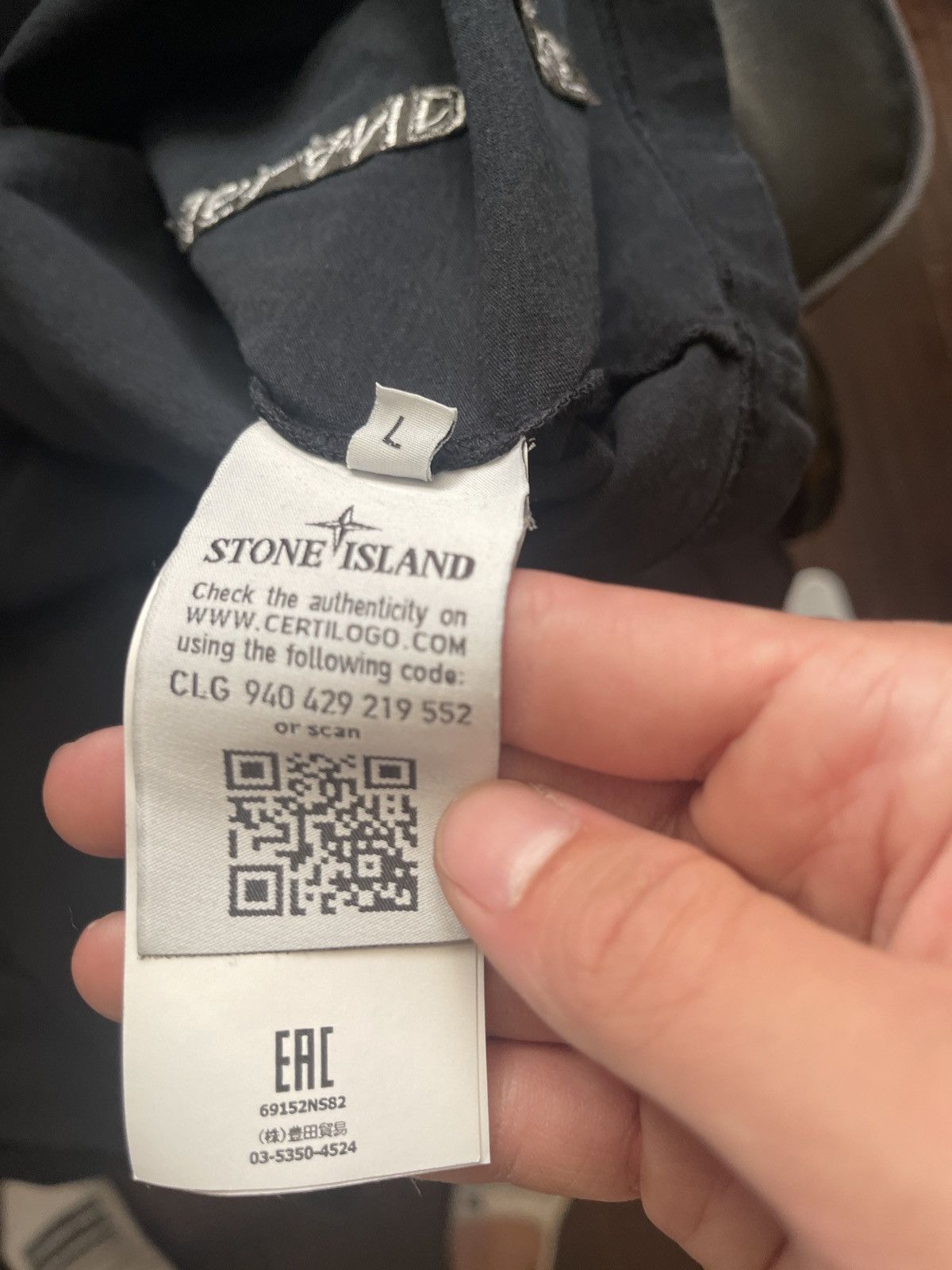 Stone Island Stone Island Logo Tee BLACK Size US L / EU 52-54 / 3 - 5 Thumbnail