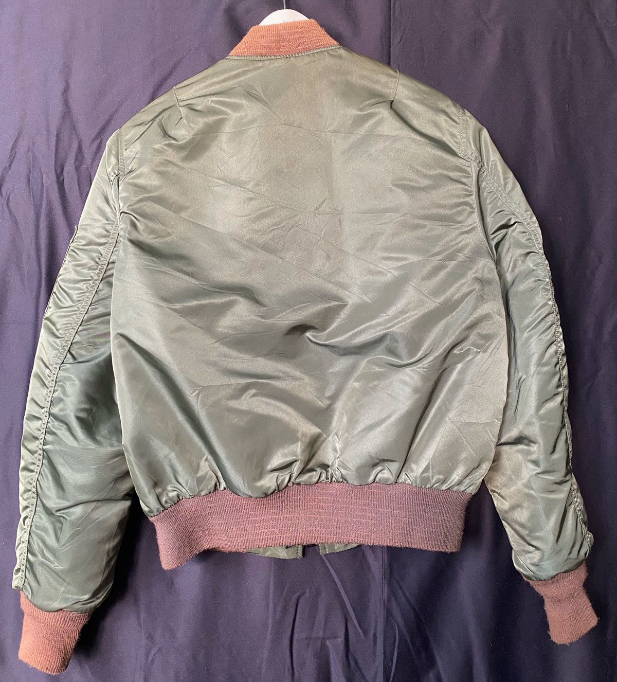 VINTAGE I SPIEWAK AND SONS US AIR FORCE MA-1 BOMBER JACKET