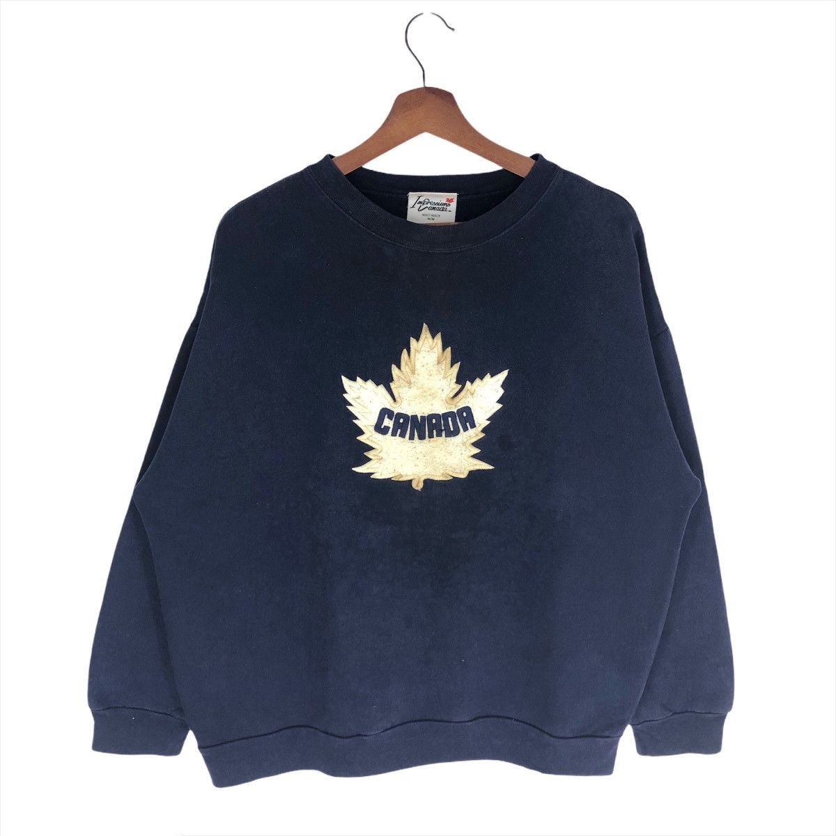 Vintage Canada Sweatshirt Embroidery Logo