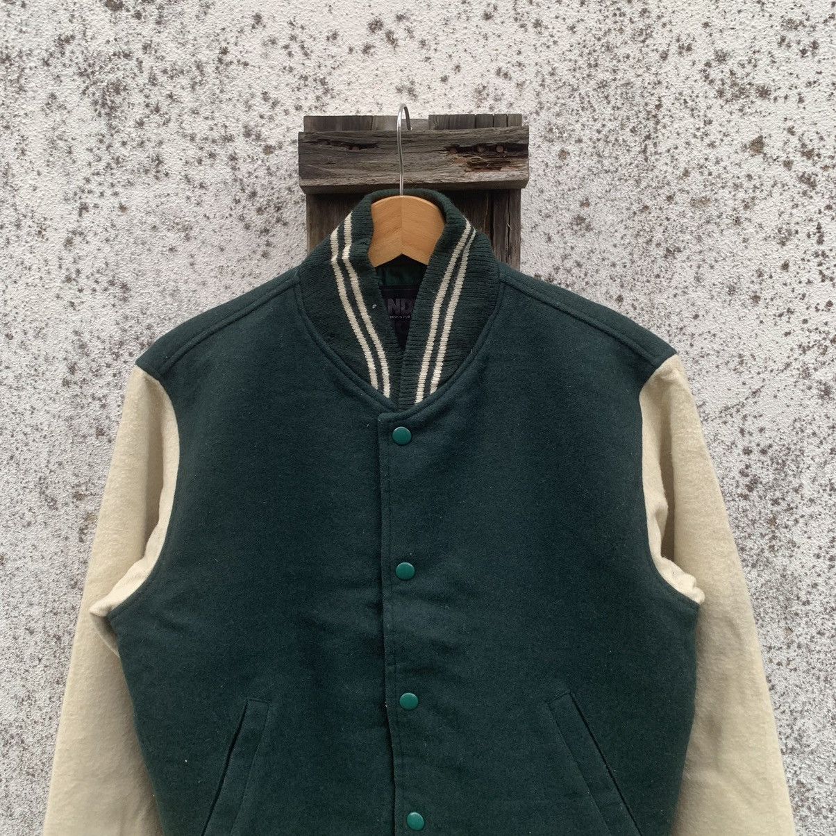 Japanese Brand Dandy Ric Two Tone Wool Varsity Jacket Size US M / EU 48-50 / 2 - 2 Thumbnail