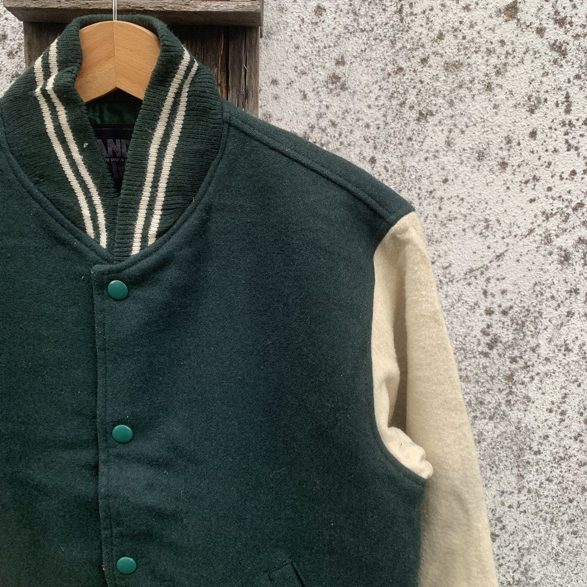 Japanese Brand Dandy Ric Two Tone Wool Varsity Jacket Size US M / EU 48-50 / 2 - 4 Thumbnail