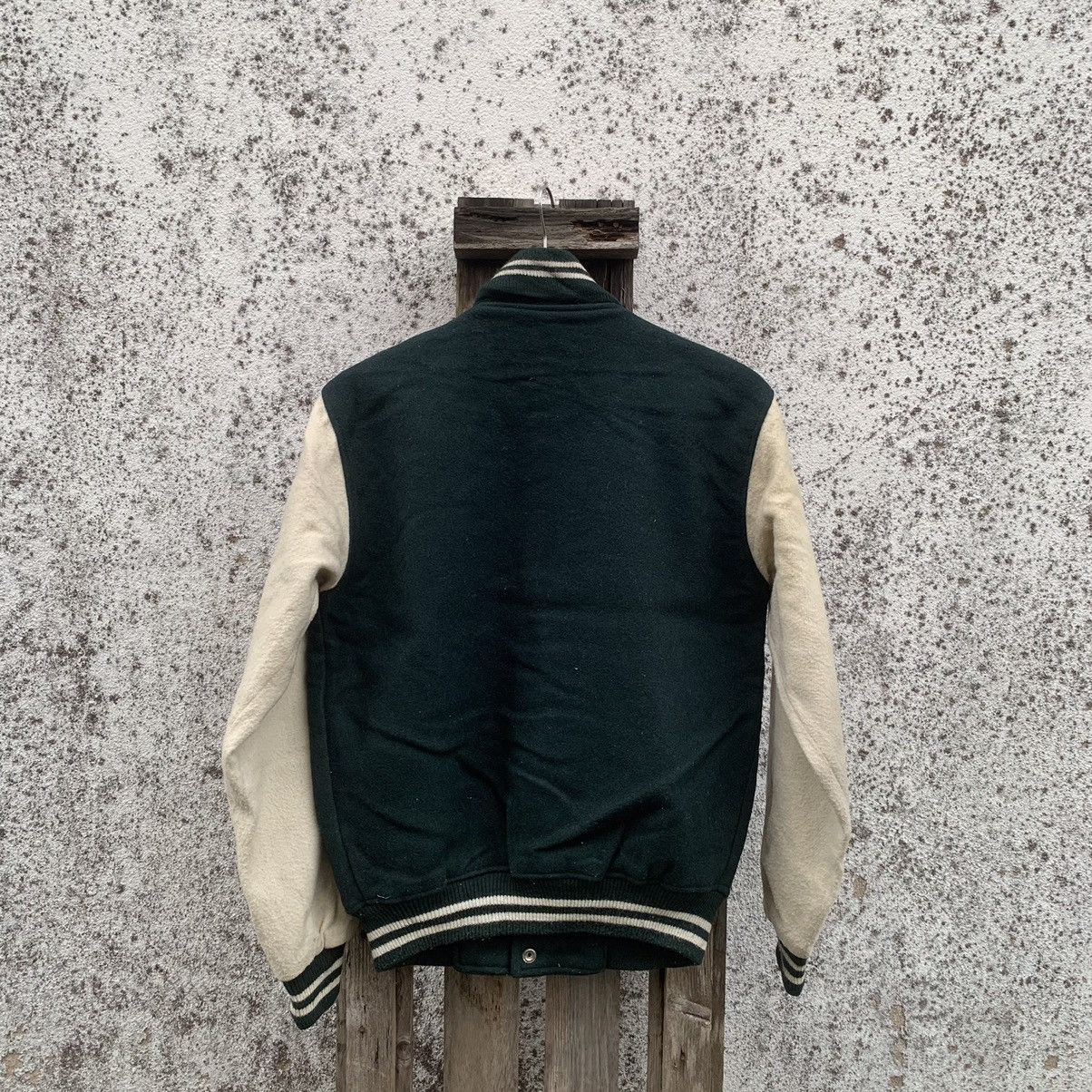 Japanese Brand Dandy Ric Two Tone Wool Varsity Jacket Size US M / EU 48-50 / 2 - 7 Thumbnail