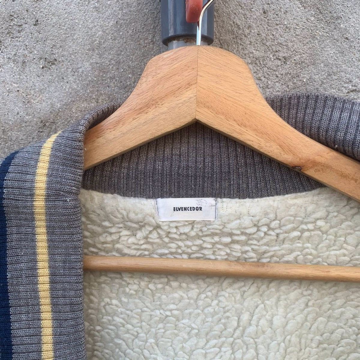 Japanese Brand Vintage Elvencedor Sherpa Fleece Jacket Cardigan Sweater Size US L / EU 52-54 / 3 - 11 Thumbnail