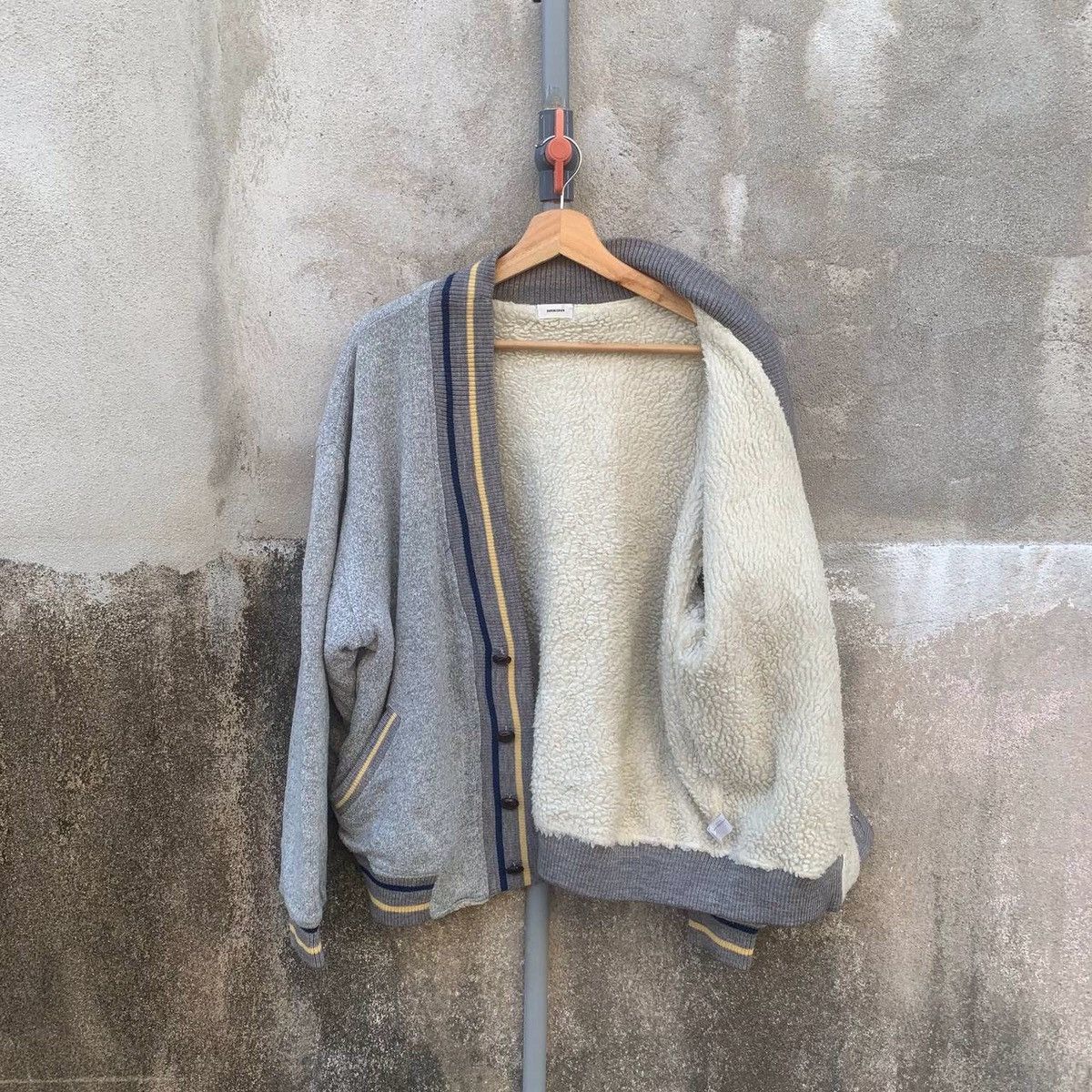 Japanese Brand Vintage Elvencedor Sherpa Fleece Jacket Cardigan Sweater Size US L / EU 52-54 / 3 - 8 Thumbnail