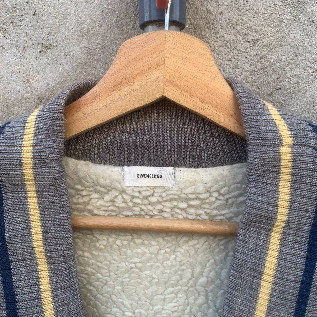 Japanese Brand Vintage Elvencedor Sherpa Fleece Jacket Cardigan Sweater Size US L / EU 52-54 / 3 - 7 Thumbnail