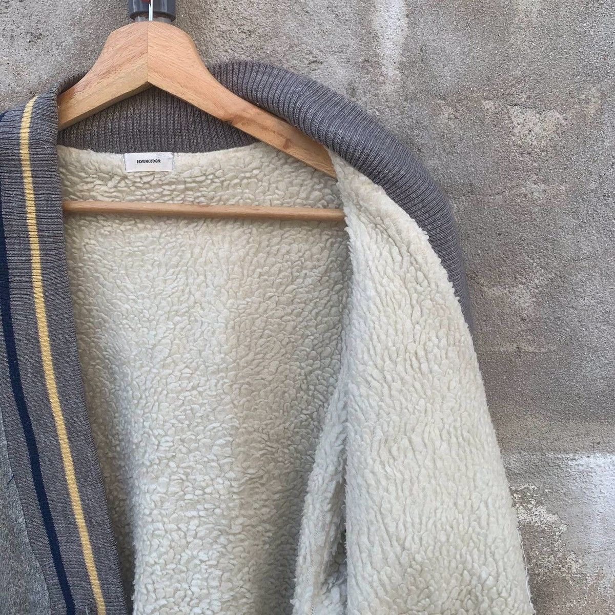 Japanese Brand Vintage Elvencedor Sherpa Fleece Jacket Cardigan Sweater Size US L / EU 52-54 / 3 - 9 Thumbnail