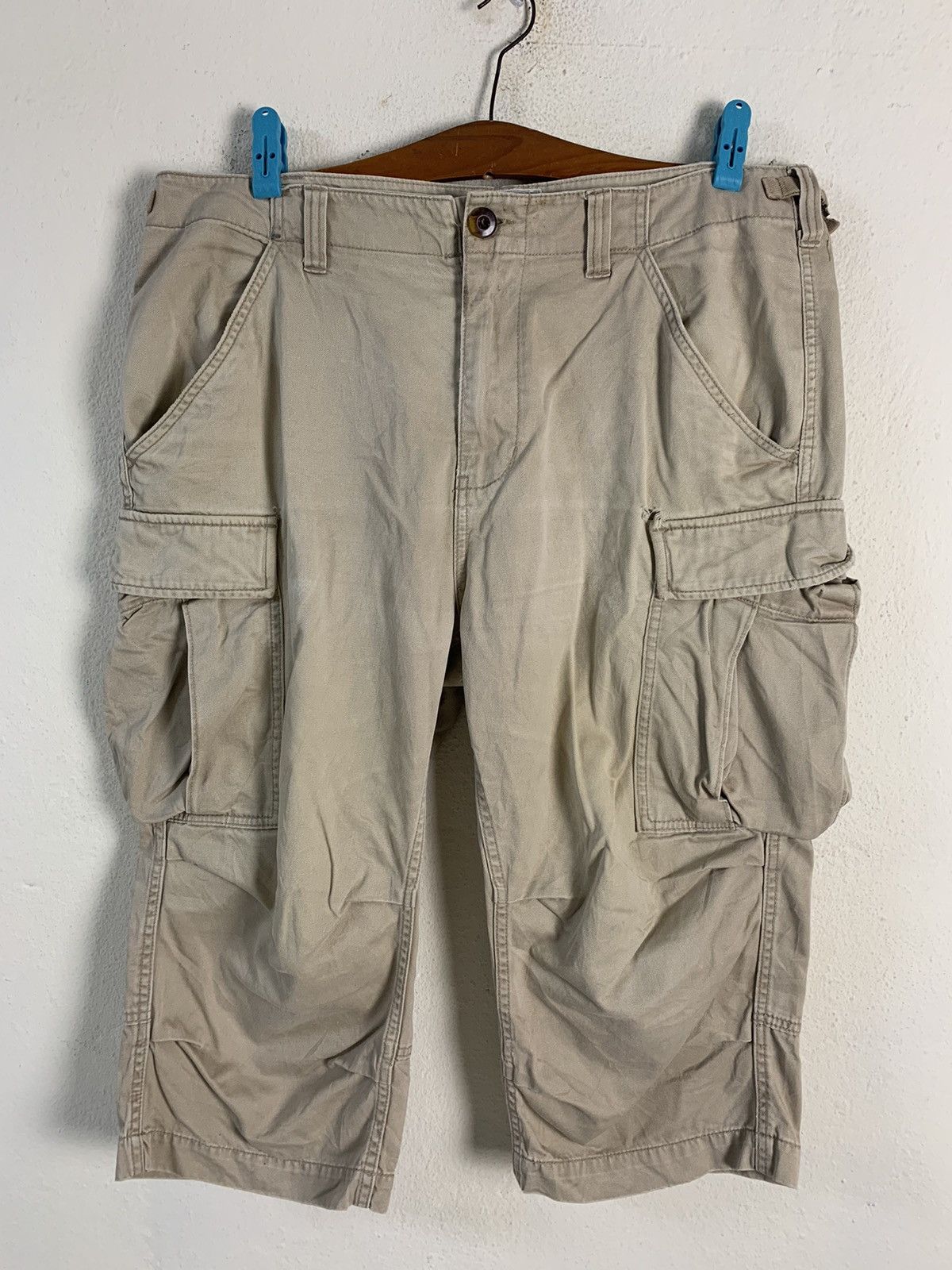 image of Avirex Cargo Short Pants in Brown, Men's (Size 38)