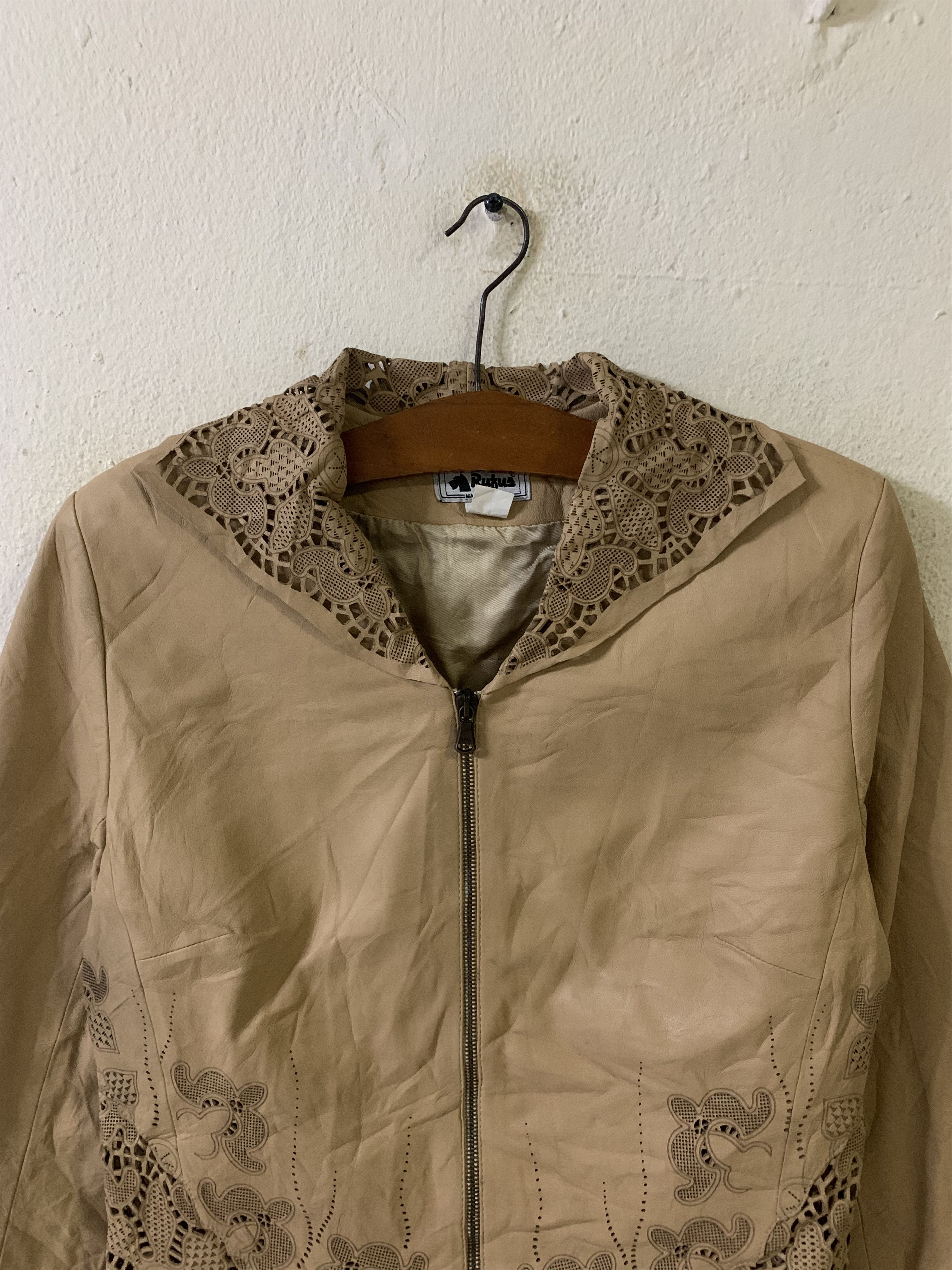 Other Rutus Nice Design Leather Jacket Size M / US 6-8 / IT 42-44 - 4 Thumbnail