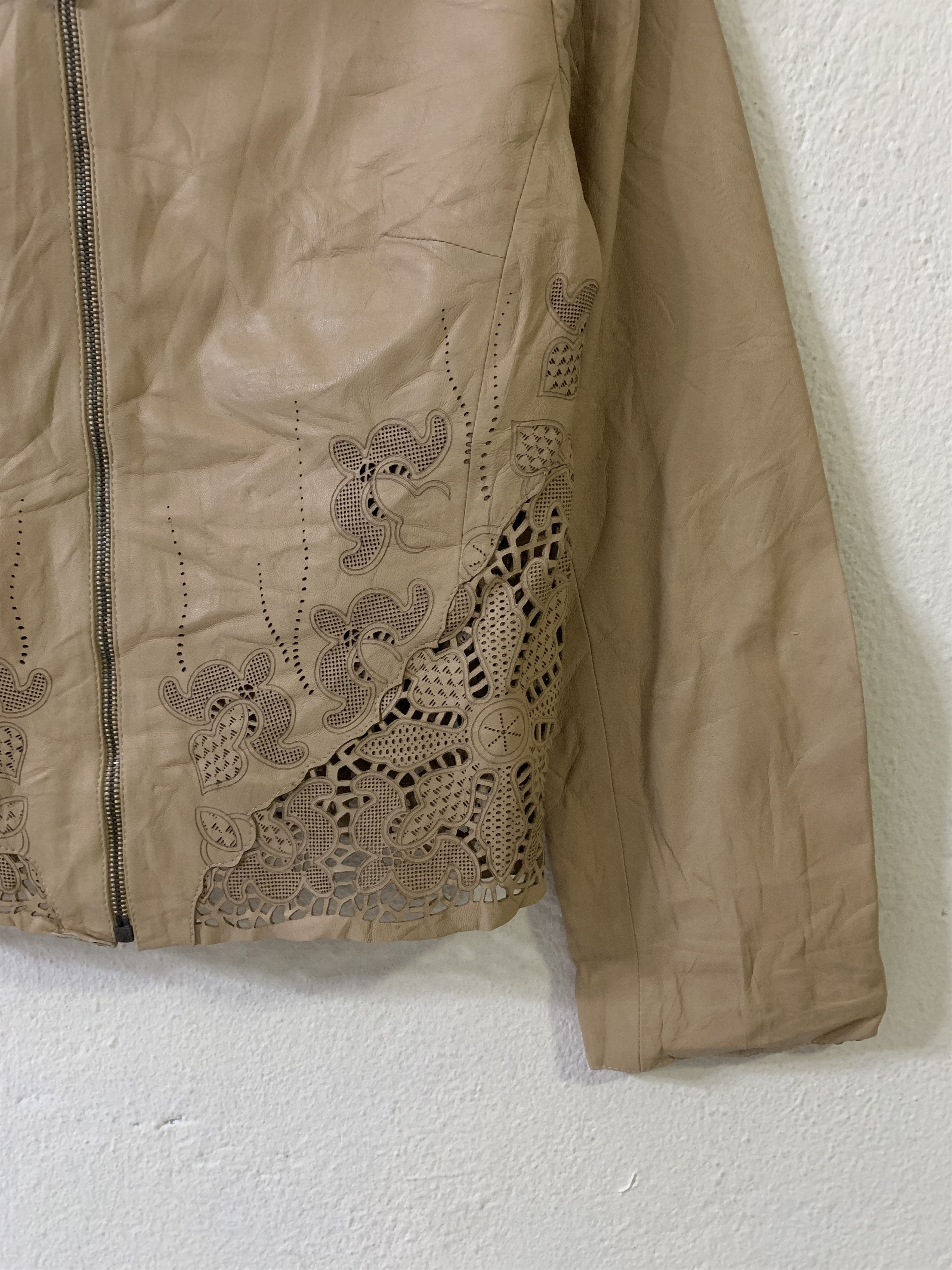Other Rutus Nice Design Leather Jacket Size M / US 6-8 / IT 42-44 - 2 Thumbnail