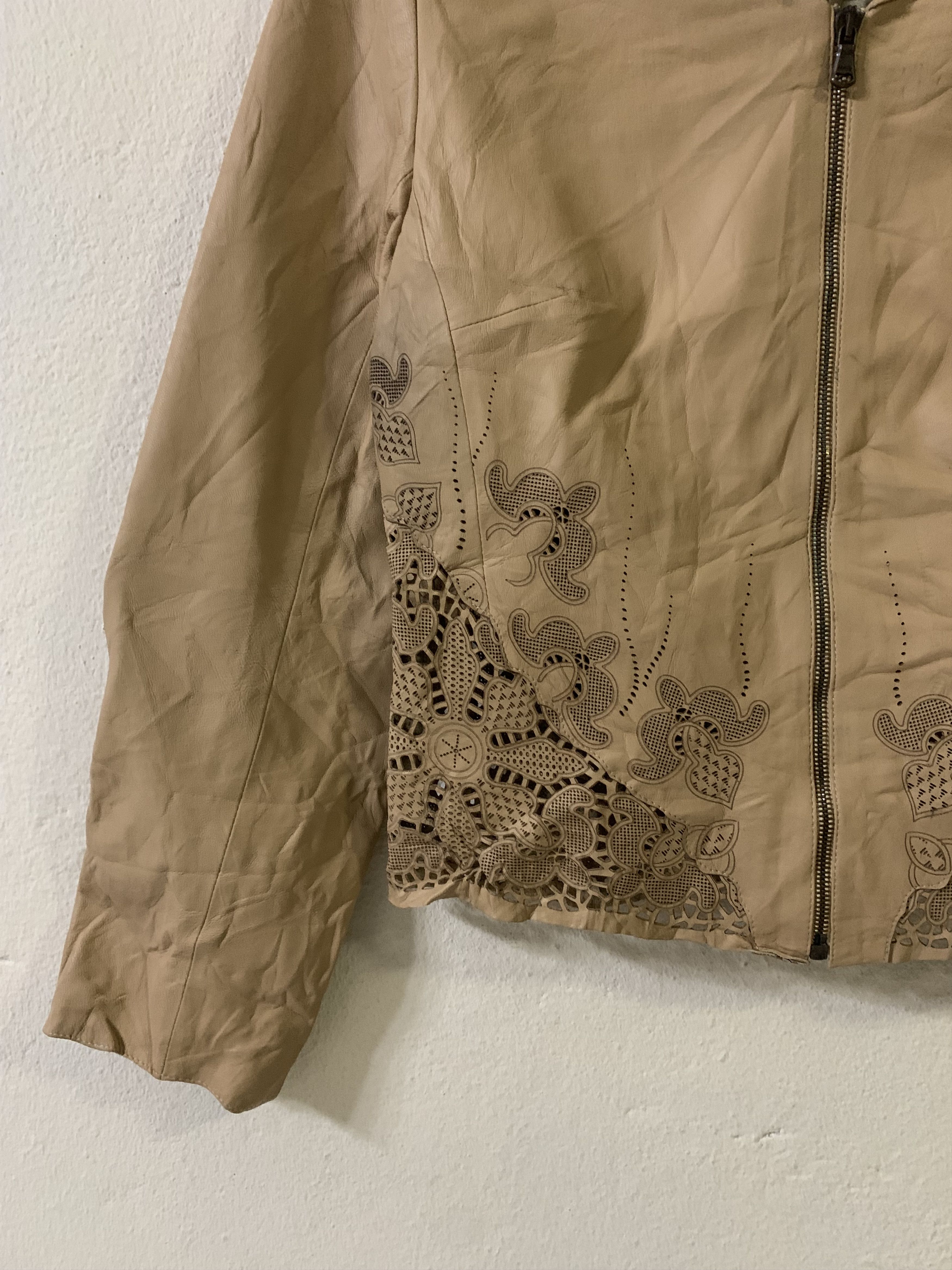 Other Rutus Nice Design Leather Jacket Size M / US 6-8 / IT 42-44 - 3 Thumbnail