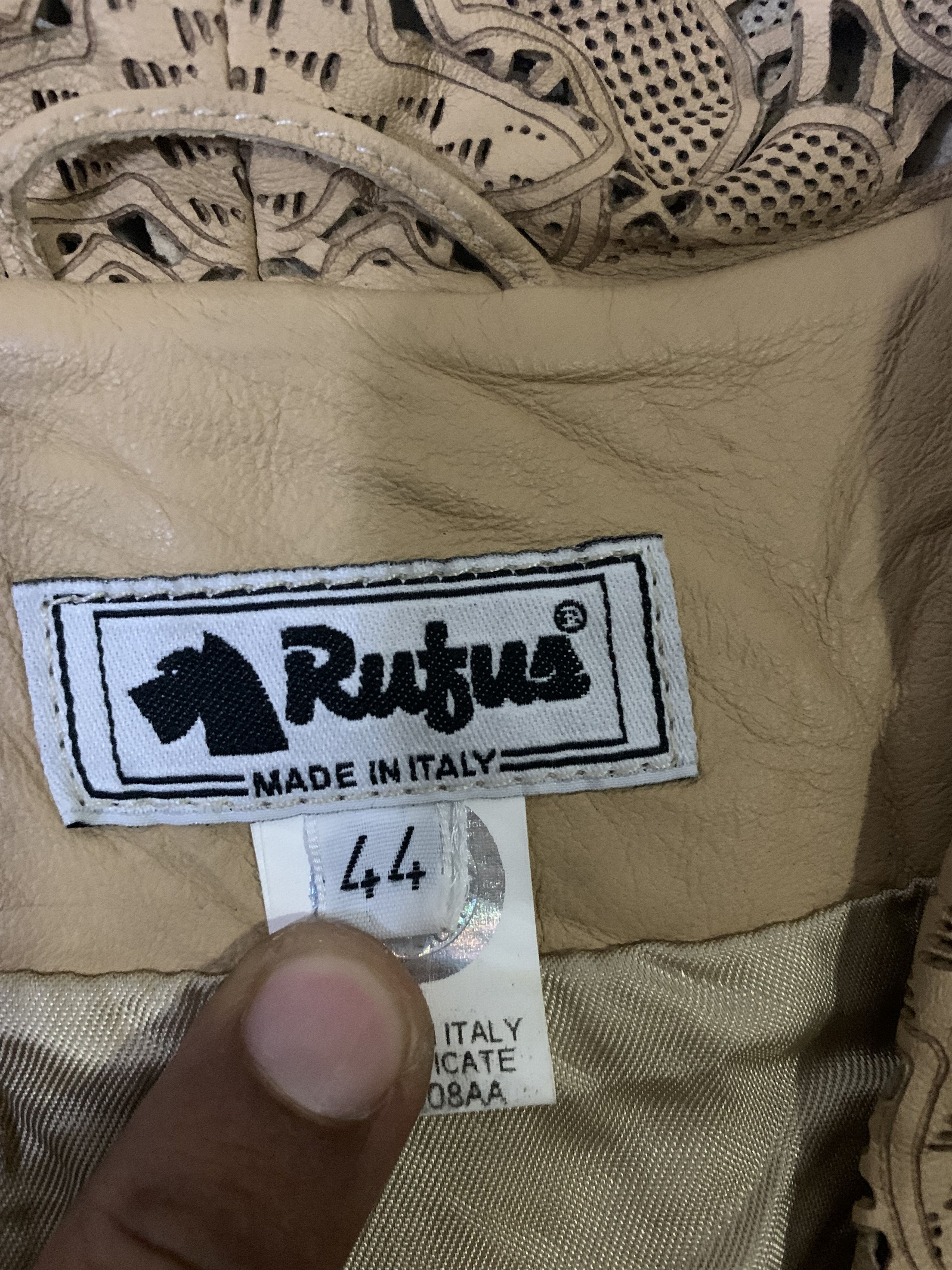 Other Rutus Nice Design Leather Jacket Size M / US 6-8 / IT 42-44 - 12 Thumbnail