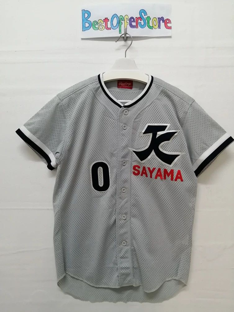 Japanese Brand Vintage RAWLINGS #0 Sayama Baseball Jersey Size US M / EU 48-50 / 2 - 9 Thumbnail
