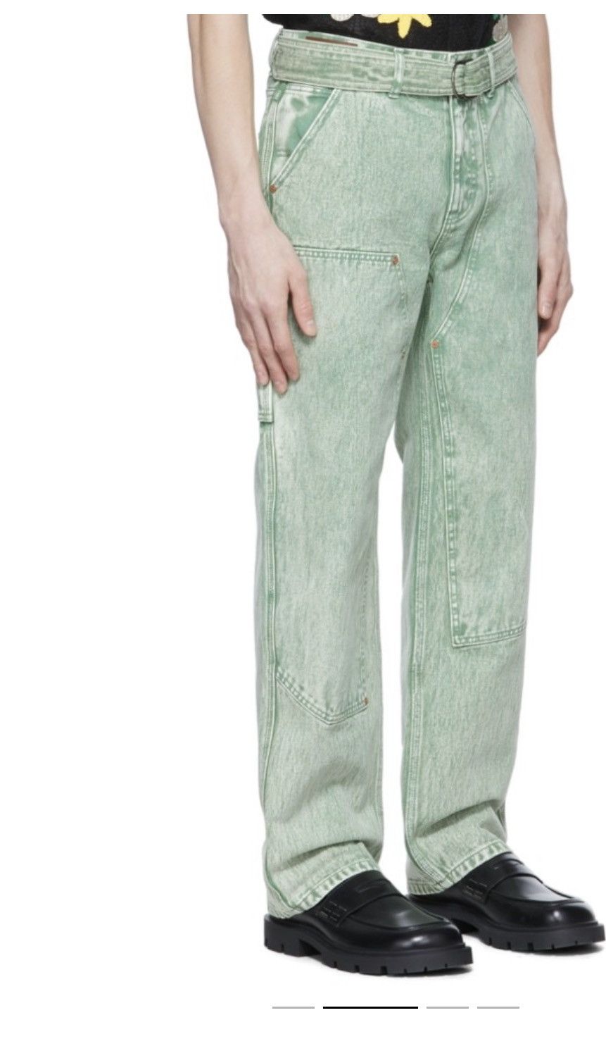 Andersson Bell Andersson Bell Overdyed Carpenter Jeans Pants Green Size US 28 / EU 44 - 7 Thumbnail