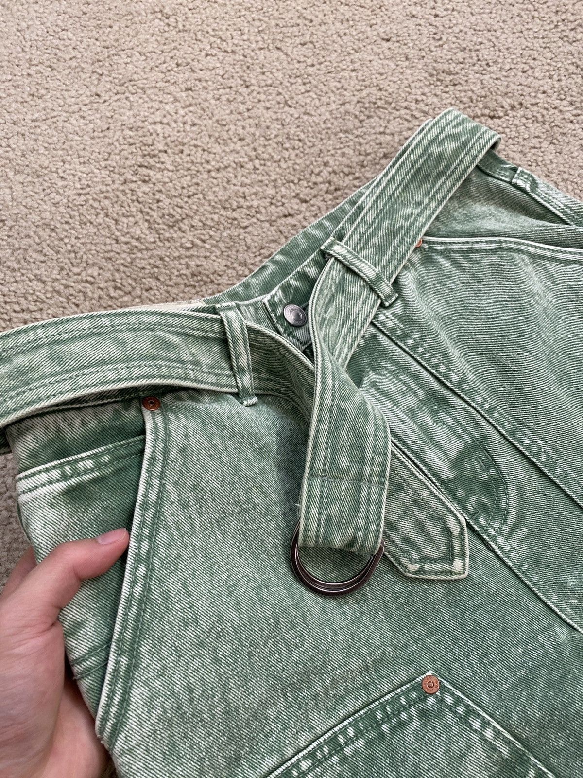 Andersson Bell Andersson Bell Overdyed Carpenter Jeans Pants Green Size US 28 / EU 44 - 5 Thumbnail
