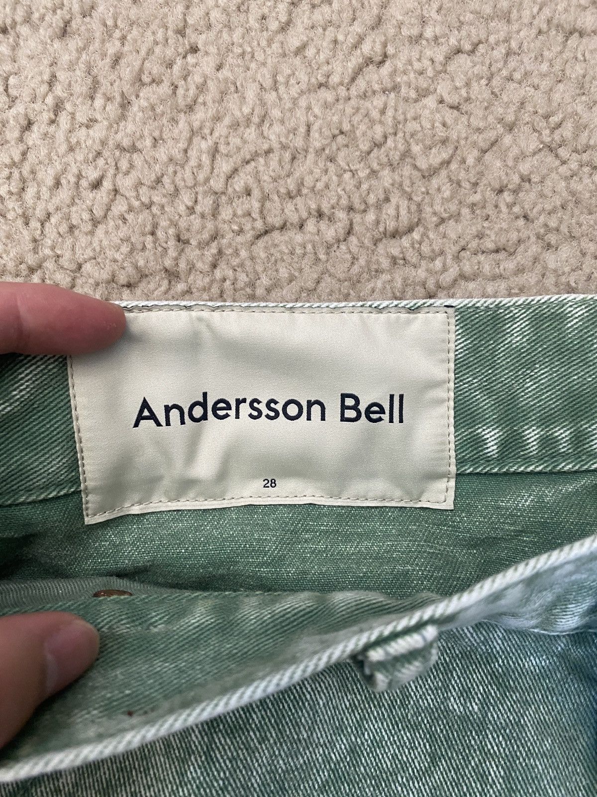 Andersson Bell Andersson Bell Overdyed Carpenter Jeans Pants Green Size US 28 / EU 44 - 3 Thumbnail