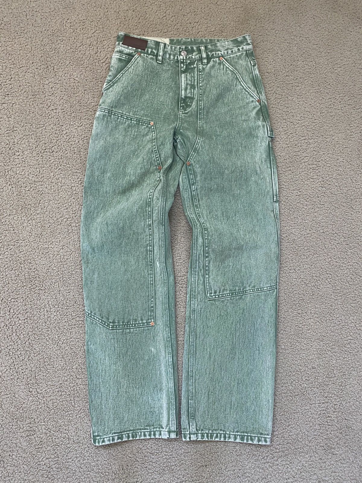 Andersson Bell Andersson Bell Overdyed Carpenter Jeans Pants Green Size US 28 / EU 44 - 1 Thumbnail