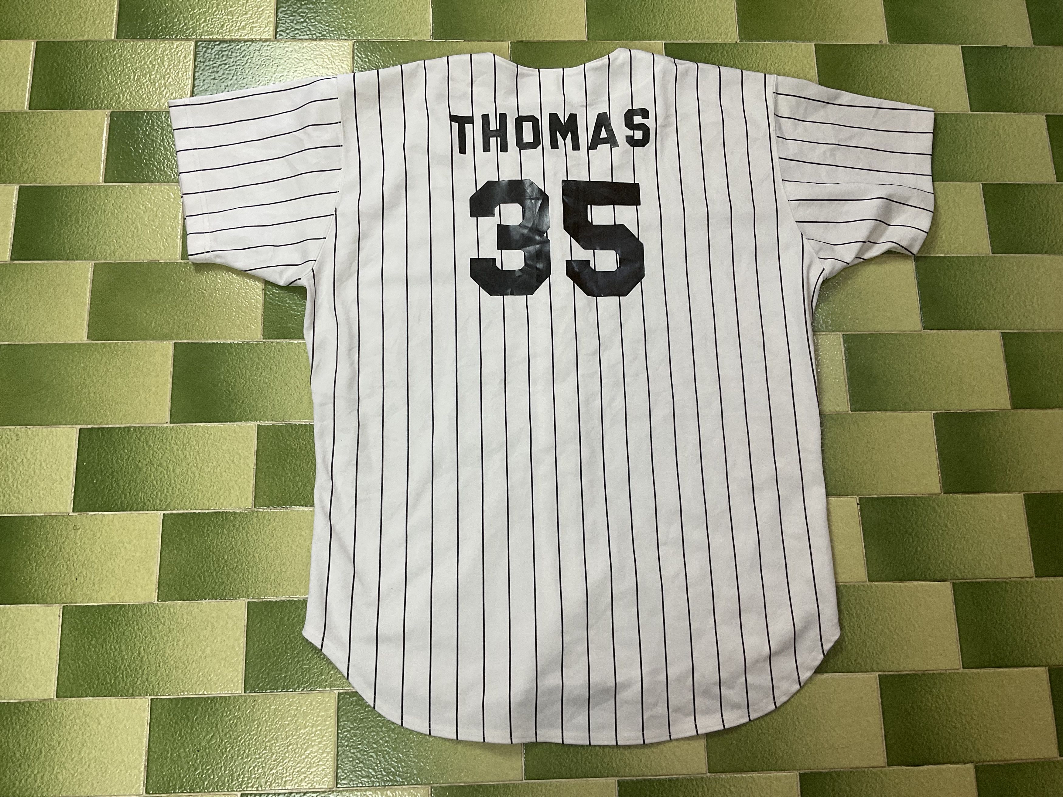MLB Vintage 90s Chicago White Sox Thomas #35 Baseball Jersey Size US XL / EU 56 / 4 - 2 Thumbnail