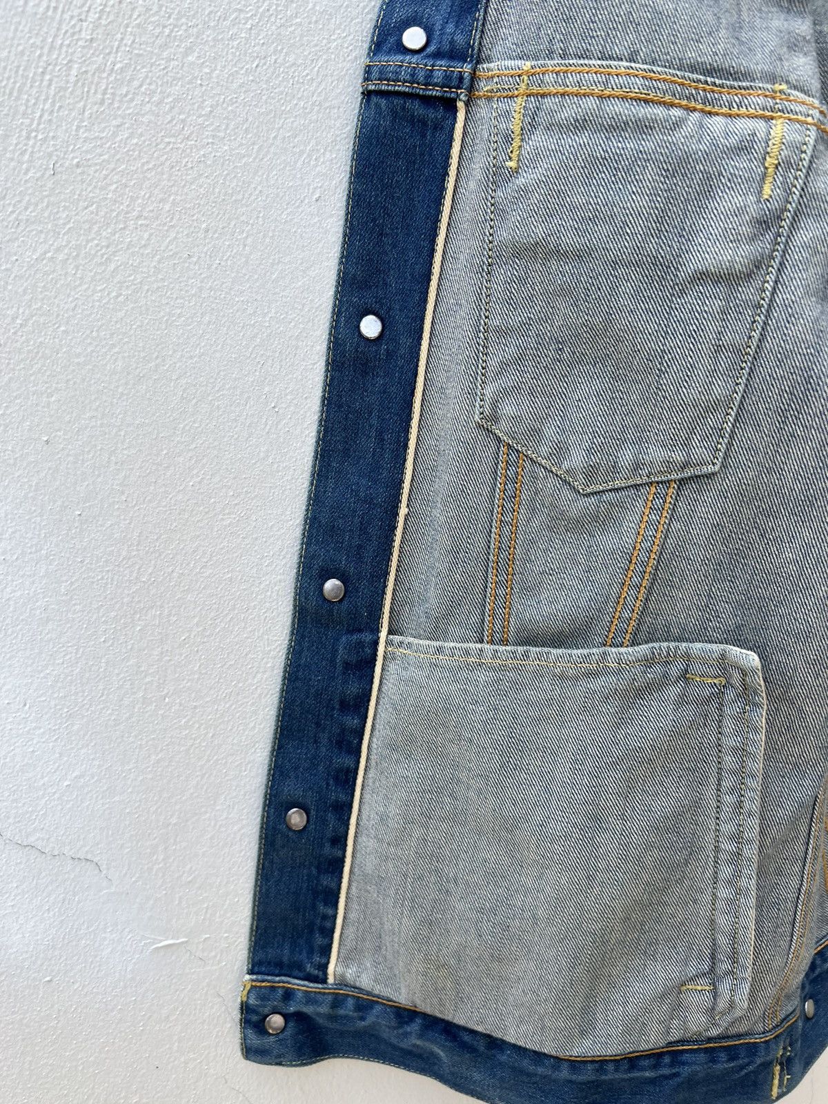 Denime Denime Japan Selvedge Fade Blue Denim Jacket Type 3 Size US S / EU 44-46 / 1 - 14 Thumbnail