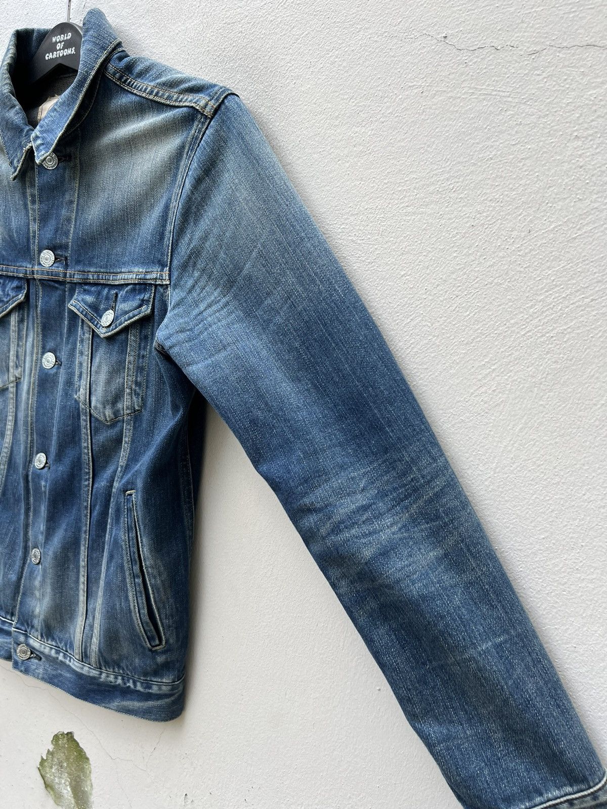Denime Denime Japan Selvedge Fade Blue Denim Jacket Type 3 Size US S / EU 44-46 / 1 - 9 Thumbnail