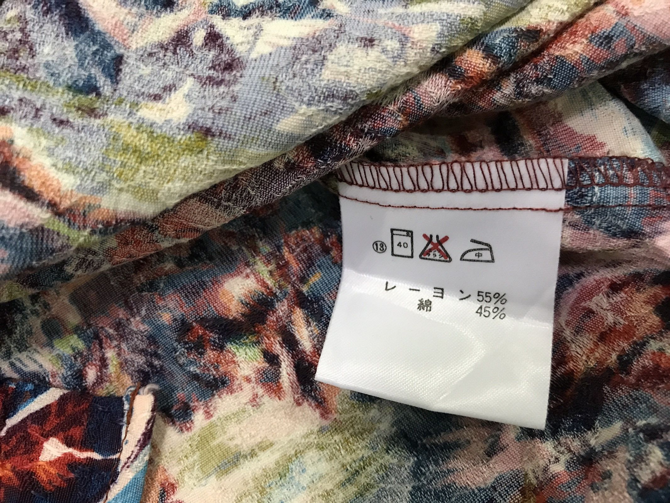 Japanese Brand ALBERMARLE Japan Crepe Rayon Hawaiian Long Sleeve Shirt Size US L / EU 52-54 / 3 - 8 Thumbnail