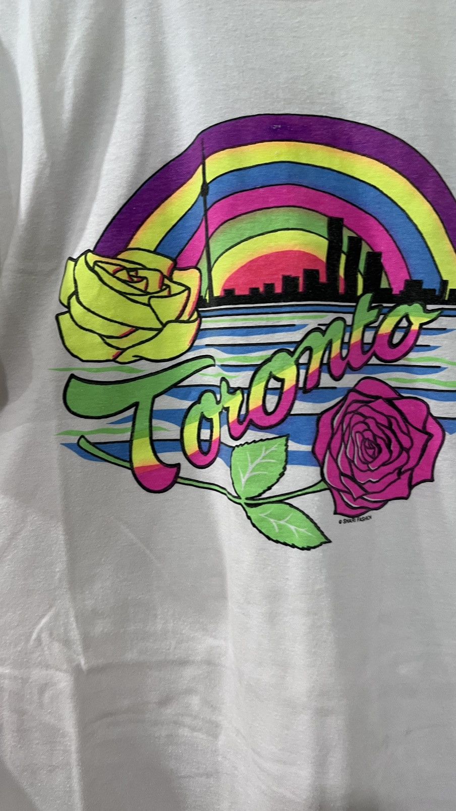 Vintage Toronto Canada “Rainbow and roses” Size XL Single Stitch Size US XL / EU 56 / 4 - 1 Thumbnail