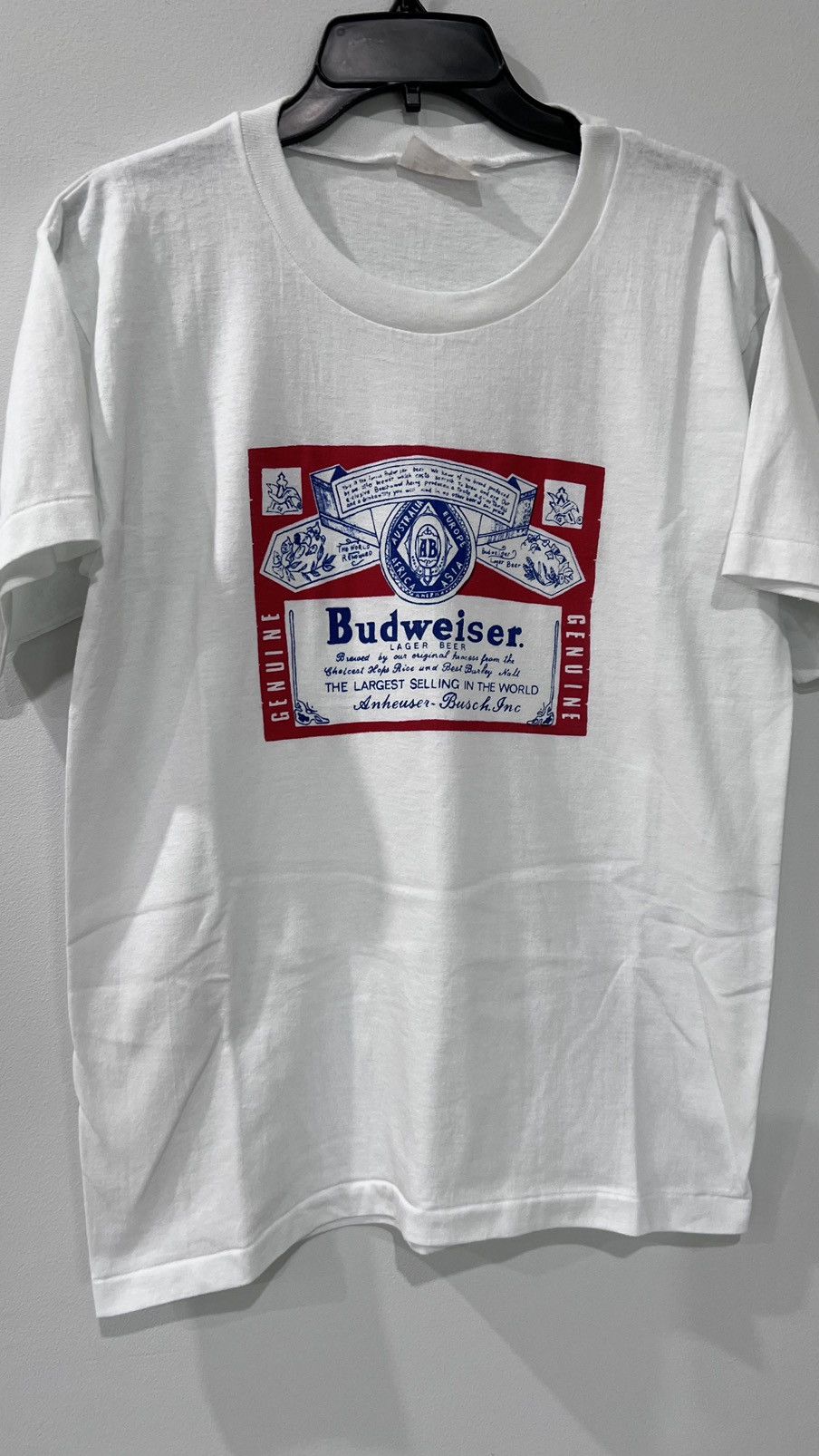 Budweiser Vintage Budweiser white tee, size XL, Single stitch Size US XL / EU 56 / 4 - 1 Thumbnail