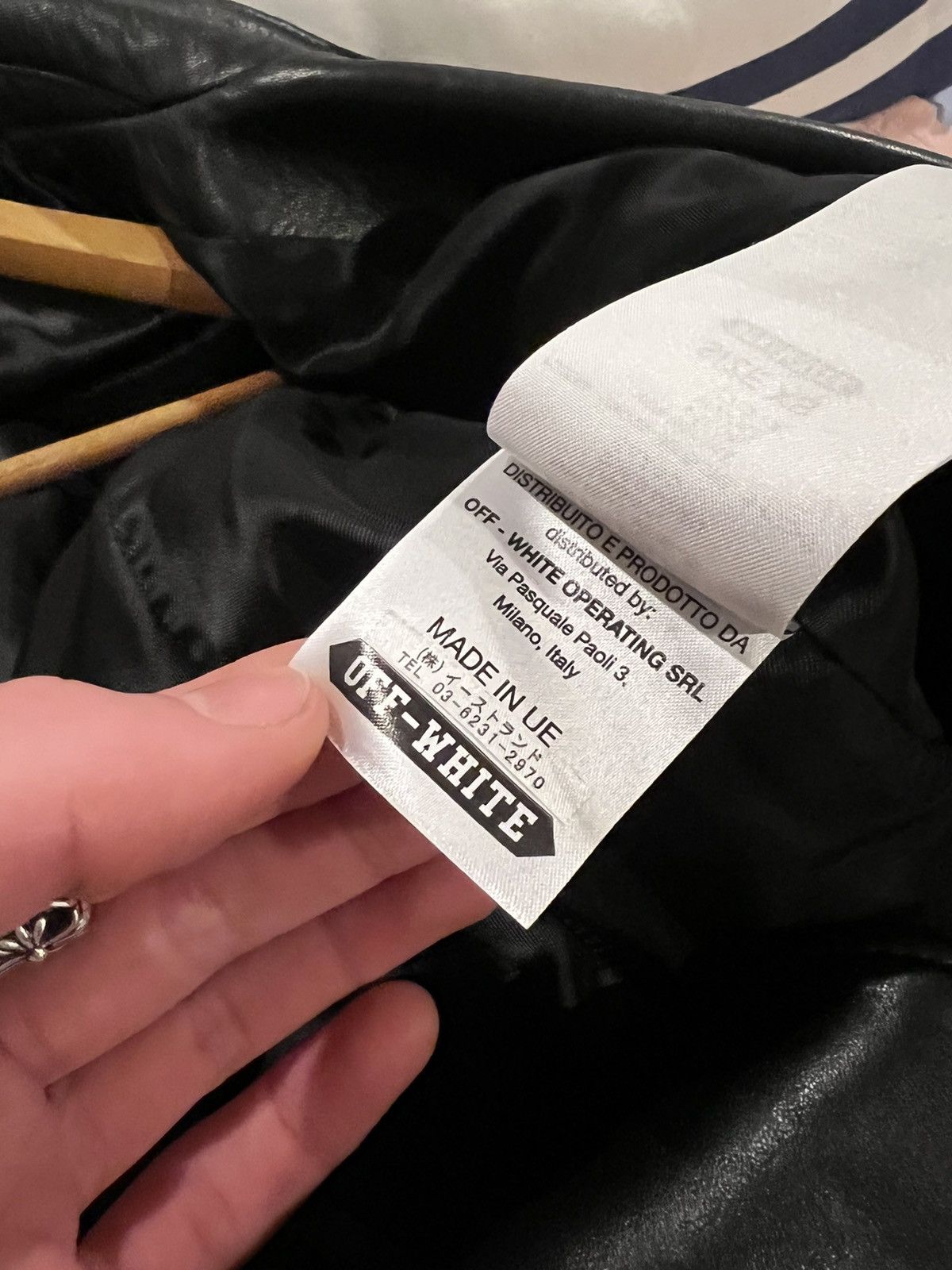 Off-White Off White Virgil Abloh Lambskin Leather Moto Biker Jacket Size US XS / EU 42 / 0 - 9 Thumbnail