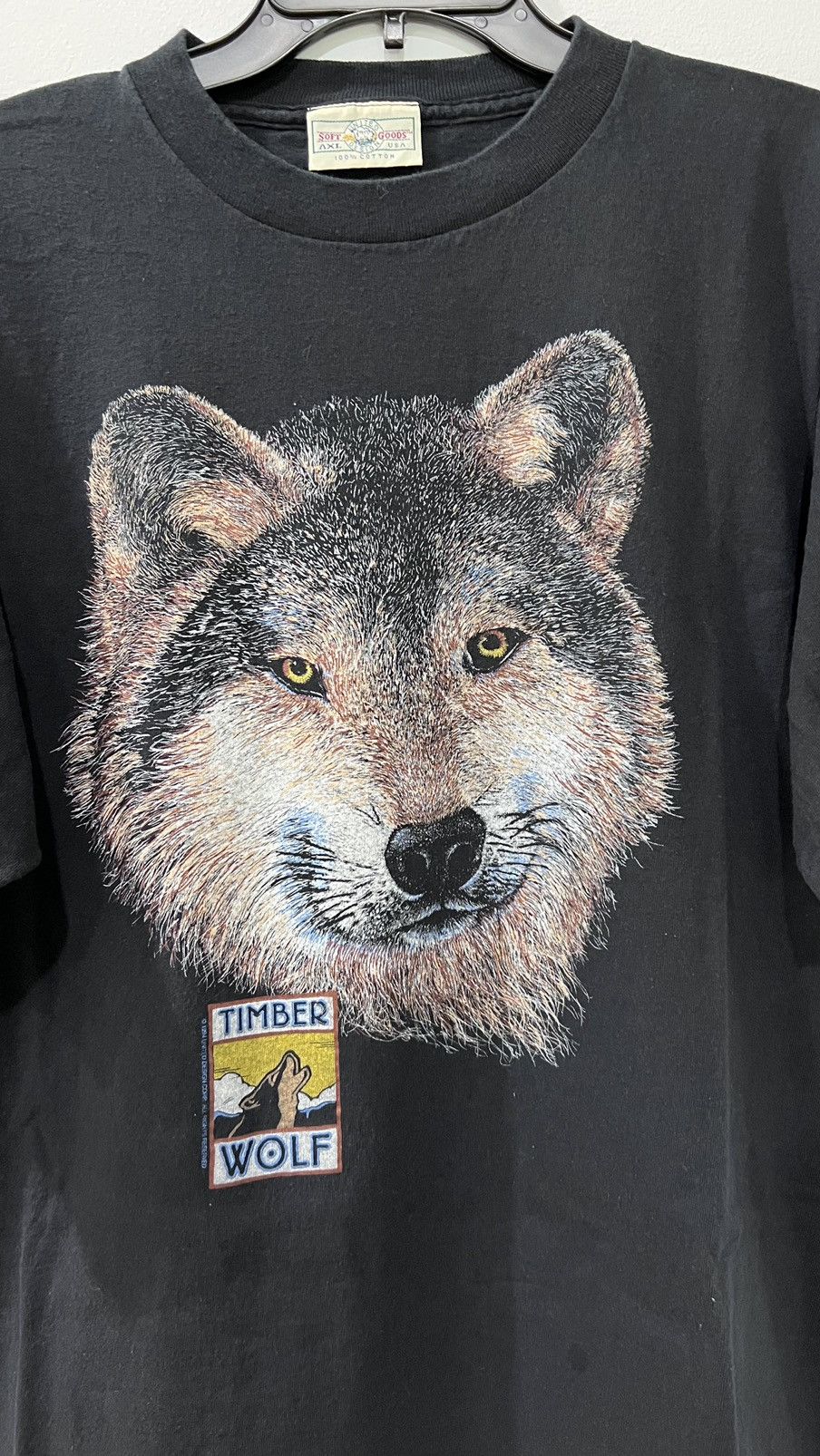Vintage 1994 Timber Wolf Single Stitch Tee Size XL Size US XL / EU 56 / 4 - 1 Thumbnail