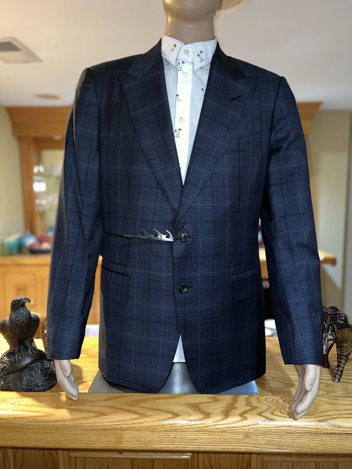 Tom Ford Tom Ford O'connor wool two-piece suit, plaid navy blue 44R ...