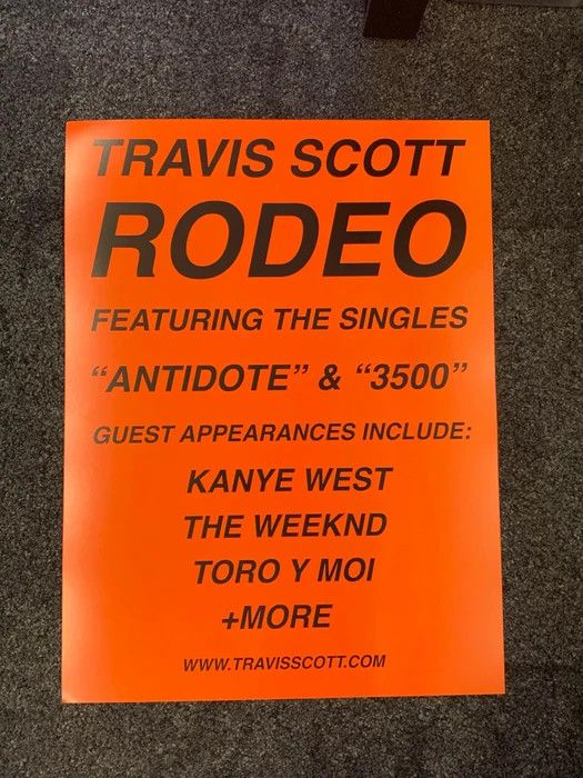 Travis Scott Limited Edition Rodeo Poster | Grailed