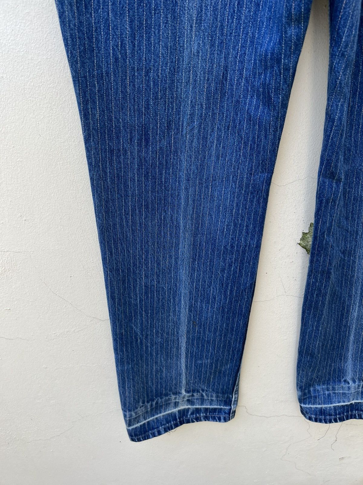 Lee × Vintage Vintage 70s Lee Riders Scovill Zipper Striped Denim Jeans Size US 36 / EU 52 - 19 Thumbnail