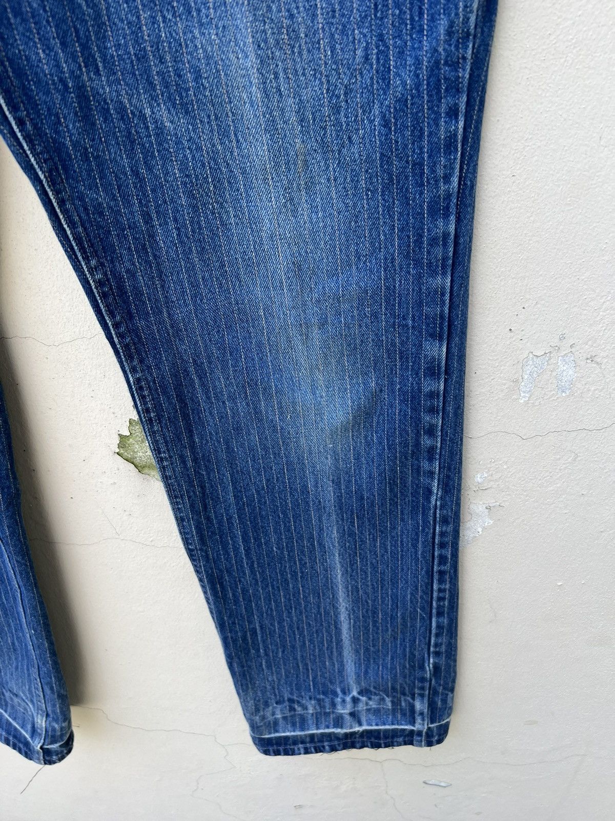 Lee × Vintage Vintage 70s Lee Riders Scovill Zipper Striped Denim Jeans Size US 36 / EU 52 - 14 Thumbnail